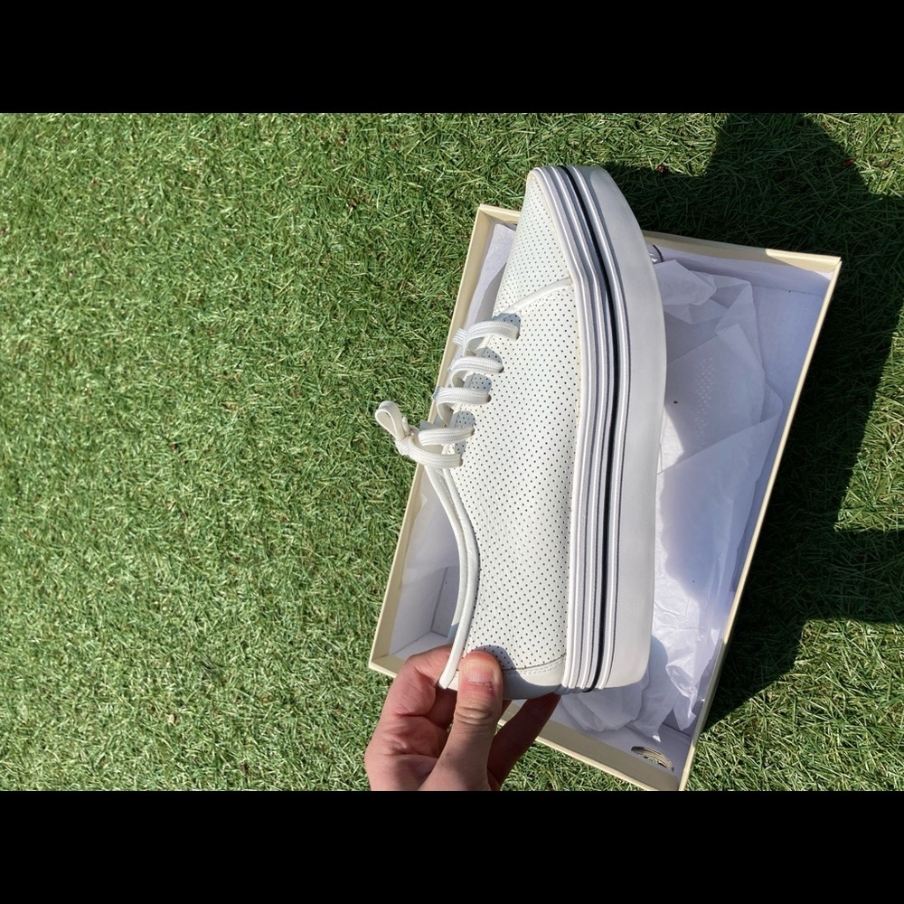 NWT All Black women’s white platform sneakers